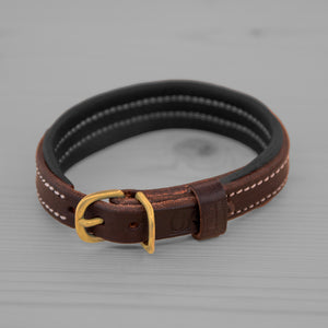 Collier marron et noir pour chien