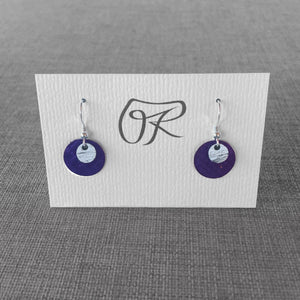 Boucles d'oreilles violettes