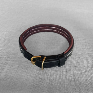 Collier noir et marron pour chien